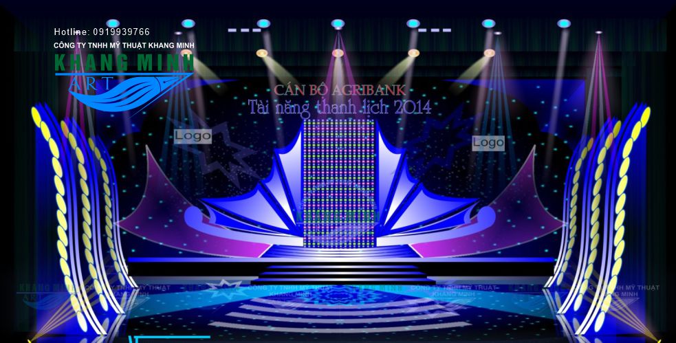 THIẾT KẾ SÂN KHẤU CÁN BỘ NGÂN HÀNG
